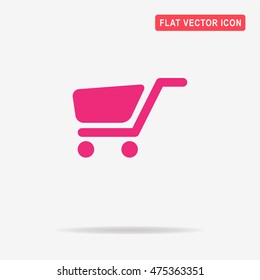 Trolley icon. Vector concept illustration for design.