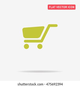 Trolley icon. Vector concept illustration for design.