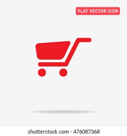 Trolley icon. Vector concept illustration for design.