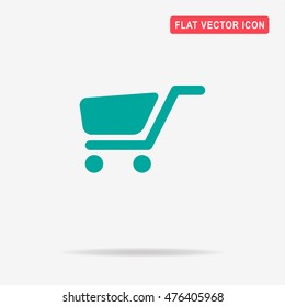 Trolley icon. Vector concept illustration for design.