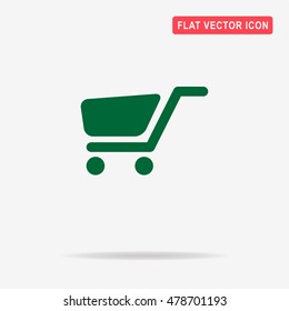 Trolley icon. Vector concept illustration for design.