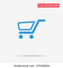 Trolley icon. Vector concept illustration for design.