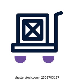 trolley icon. vector dual tone icon for your website, mobile, presentation, and logo design.