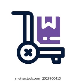 trolley icon. vector dual tone icon for your website, mobile, presentation, and logo design.