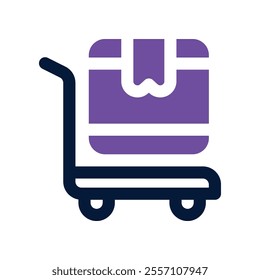 trolley icon. vector dual tone icon for your website, mobile, presentation, and logo design.