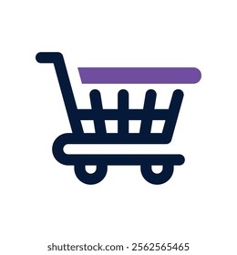 trolley icon. vector dual tone icon for your website, mobile, presentation, and logo design.