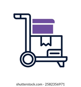 trolley icon. vector dual tone icon for your website, mobile, presentation, and logo design.