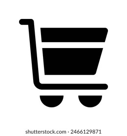 trolley icon. vector glyph icon for your website, mobile, presentation, and logo design.