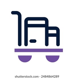 trolley icon. vector glyphicon for your website, mobile, presentation, and logo design.