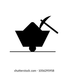 trolley icon, vector illustration.