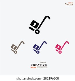 Trolley icon. Vector illustration.
