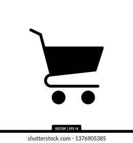 Trolley Icon Vector Illustration Logo Template
