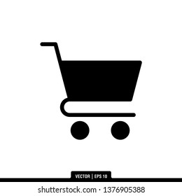 Trolley Icon Vector Illustration Logo Template
