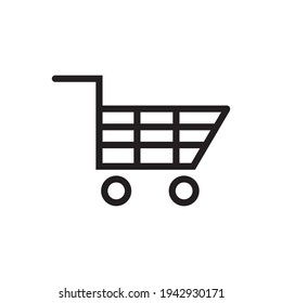 Trolley icon vector, illustration logo template in trendy style