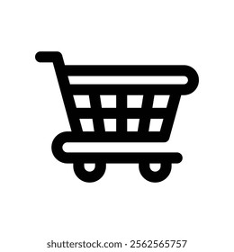 trolley icon. vector line icon for your website, mobile, presentation, and logo design.