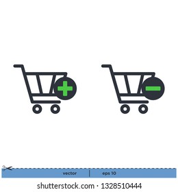 Trolley icon vector logo template