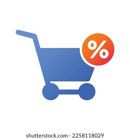Trolley icon vector on trendy design