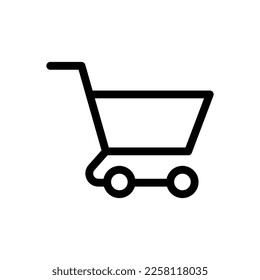 Trolley icon vector on trendy design