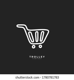 Vector de icono de troleado para plantilla en línea, plantilla de logotipo de ilustración en estilo de moda