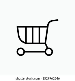 Trolley Icon - Vector, Sign and Symbol for Design, Presentation, Website or Apps Elements.