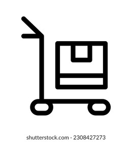 Trolley Icon Vector Symbol Design Illustration