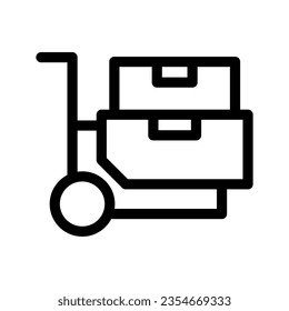 Trolley Icon Vector Symbol Design Illustration