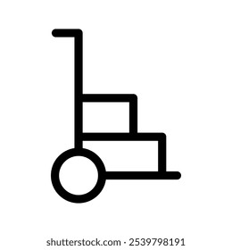 Ilustração de design de símbolo de vetor de ícone de carrinho