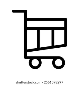 Trolley Icon Vector Symbol Design Illustration