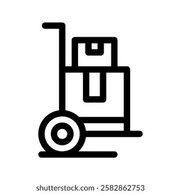 Trolley Icon Vector Symbol Design Illustration