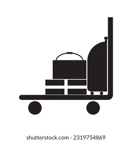 trolley icon vector template illustration logo design