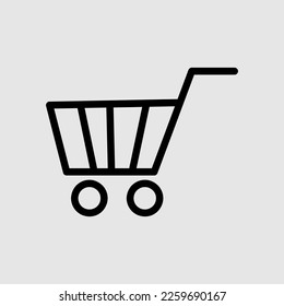 Trolley Icon Vector. trendy style illustration on white background..eps