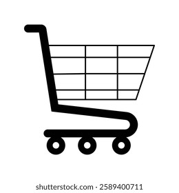 trolley icon with white background vector stock illustration