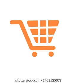 una imagen o un icono del carro, puede ser utilizado como un logotipo de comercio electrónico o como un signo para recoger un troleado en el supermercado