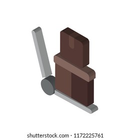 Trolley isometric left top view 3D icon