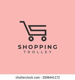 Trolleybriefe, kreatives Logo, Vektorsymbol, Linien, Kunstgrafik Design