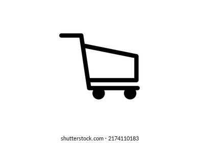 trolley line icon vector design template 
