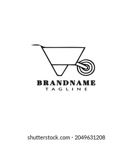 trolley logo icon design vector modern illustration