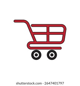 trolley logo icon illustration flat