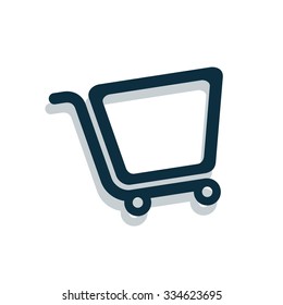 logo del carro. símbolo de la compra. icono de vector.