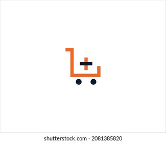 trolley logo vector. logo template and icon.