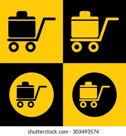 trolley luggage icon 