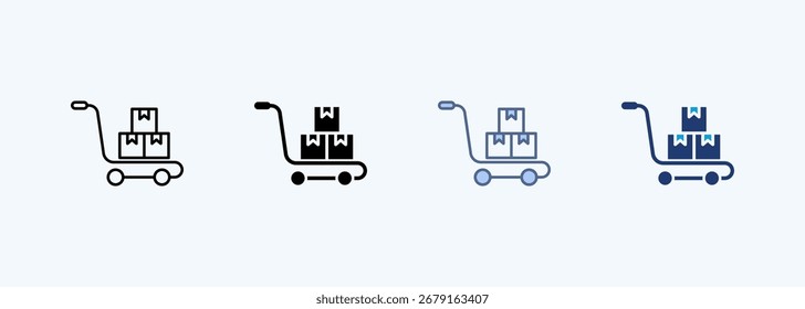 Colección de ícono de estilo múltiple de carro