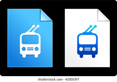 Trolley on Paper Set Original Vector Illustration AI 8 Compatible File