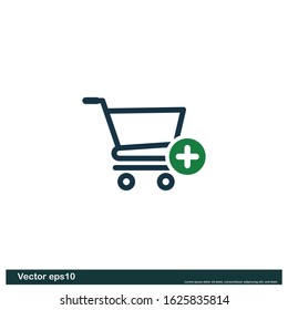 trolley shop icon vector design element logo template