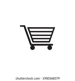 trolley shopping cart icon symbol sign vector
