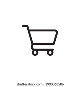 trolley shopping cart icon symbol sign vector