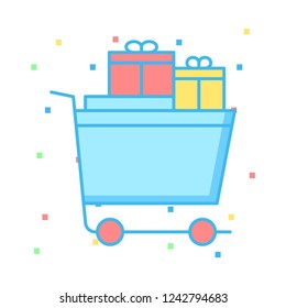 trolley   shopping   gift 