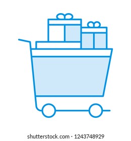 trolley   shopping   gift 