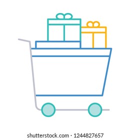 trolley   shopping   gift 