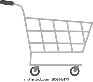 trolley for shopping icon vector 